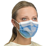 PRIMED ASTM Level 3 Procedure Earloop Face Mask - Indigo (Box of 50) thumbnail 3