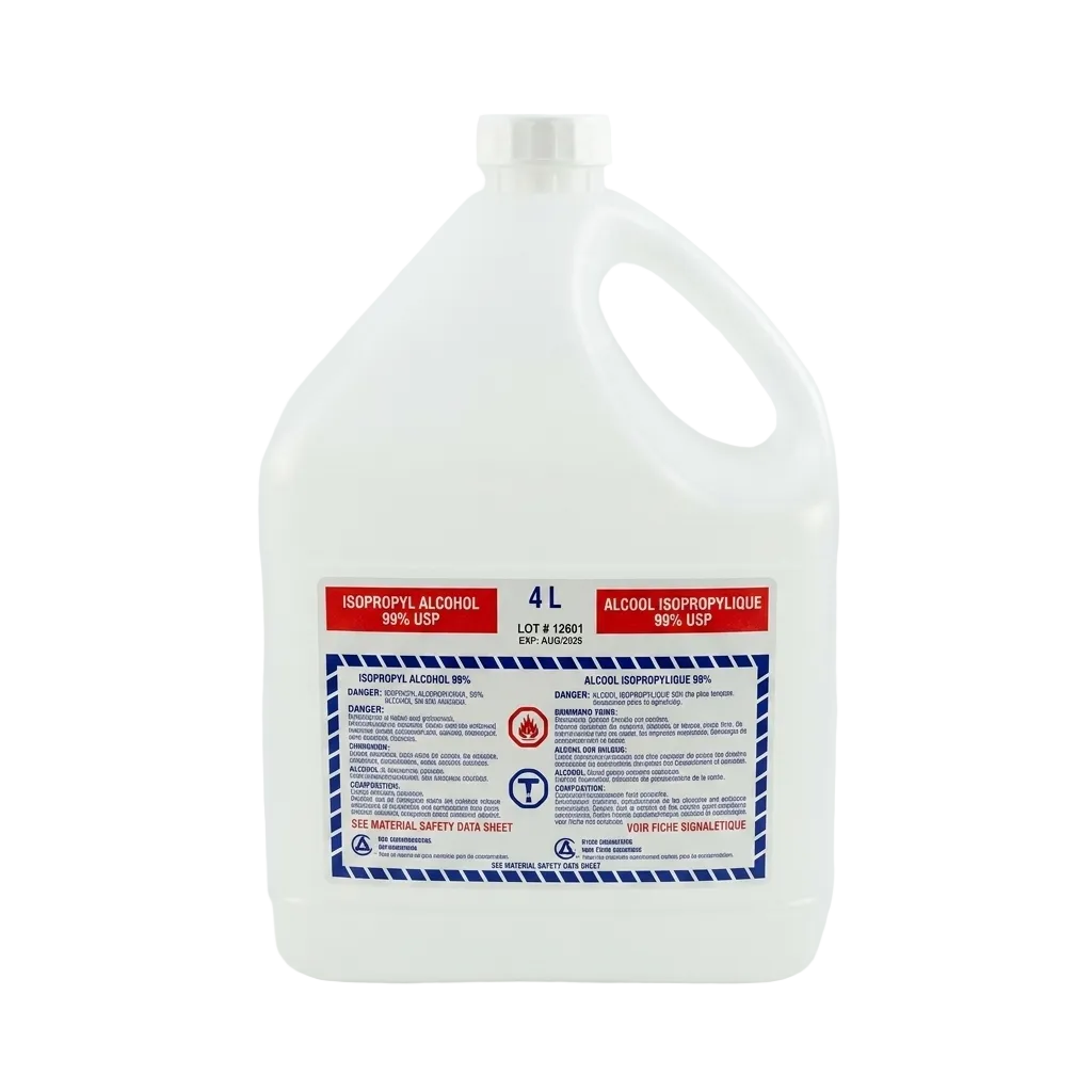 ALCOHOL ISOPROPYL 99% 4L X 4 CASE