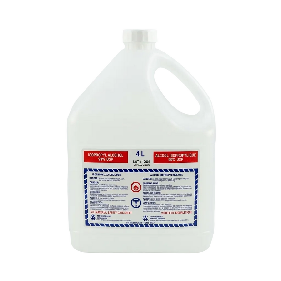 ALCOHOL ISOPROPYL 99% 4L X 4 CASE