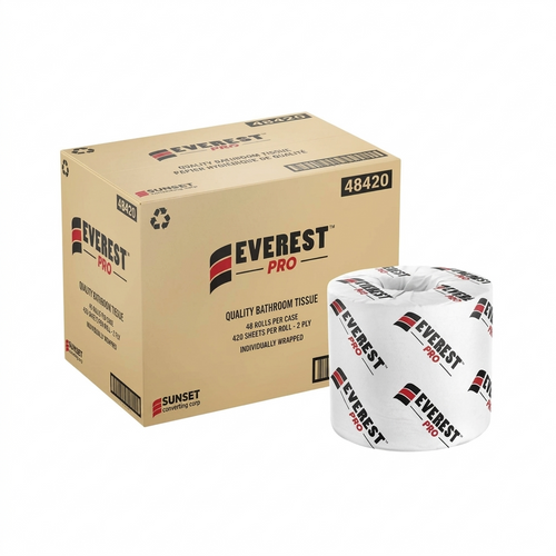 Everest Pro - 2 Ply Wrapped Toilet/Bathroom Tissue - SUN48420