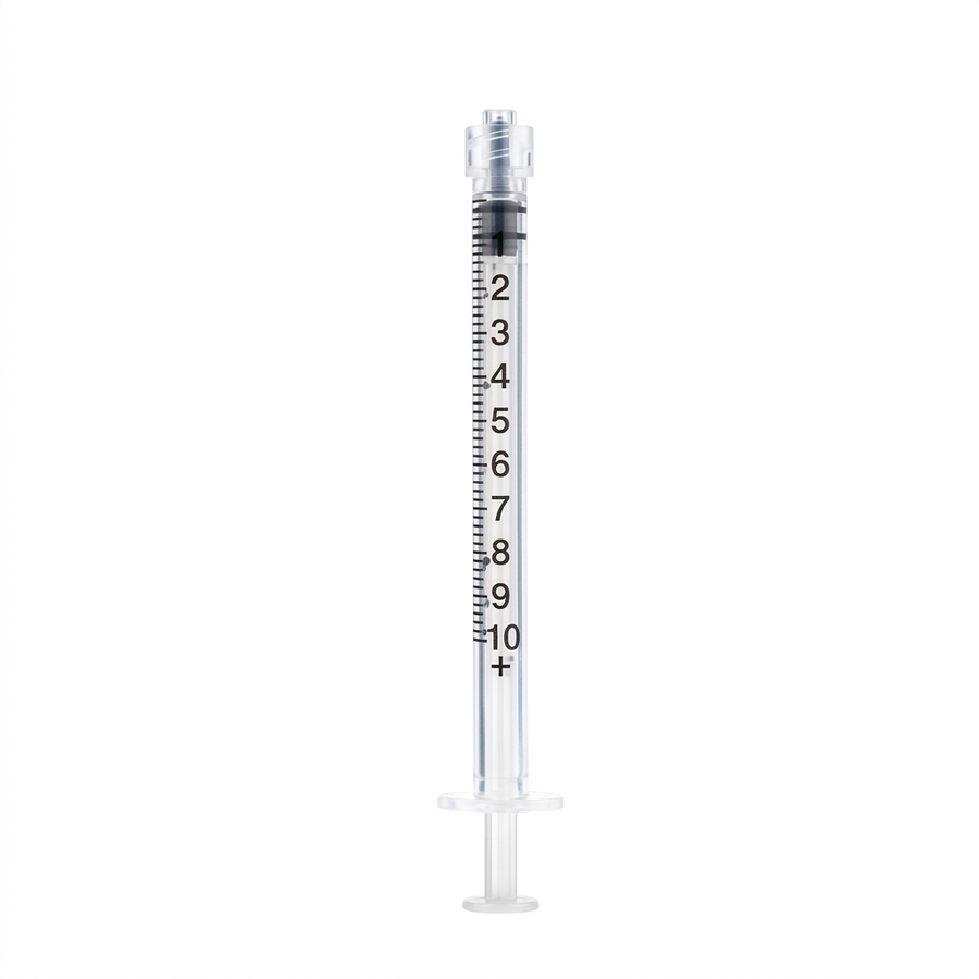 Medline Luer Lock Syringe with Low Dead Space; 1 mL BOX/100 EACH