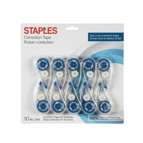 Staples Correction Tape - 10 Pack