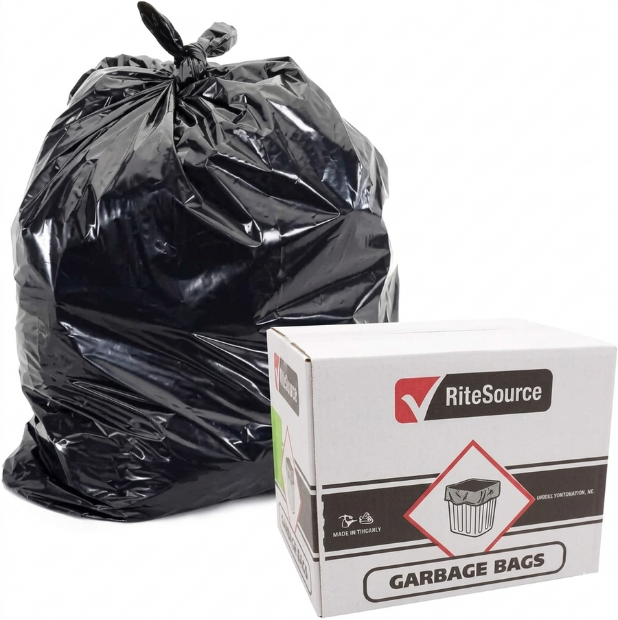 26 X 36 RS STRONG BLACK GARBAGE BAGS ,200/CA
