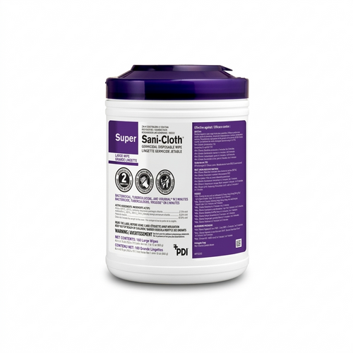 Super Sani-Cloth Germicidal Extra Large Wipes 65/Canister