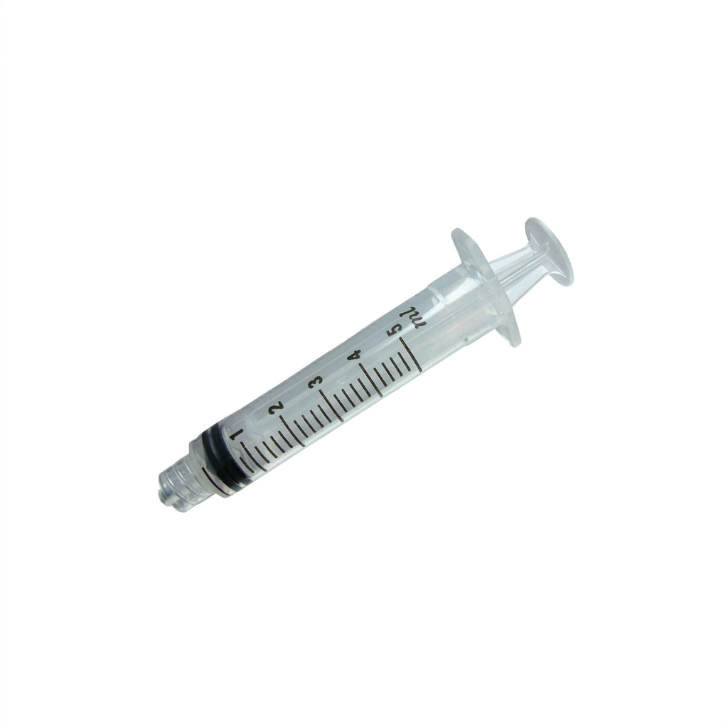 Hypodermic Syringe, Without Needle, 0.2cc Graduation, 5cc 100 each/box