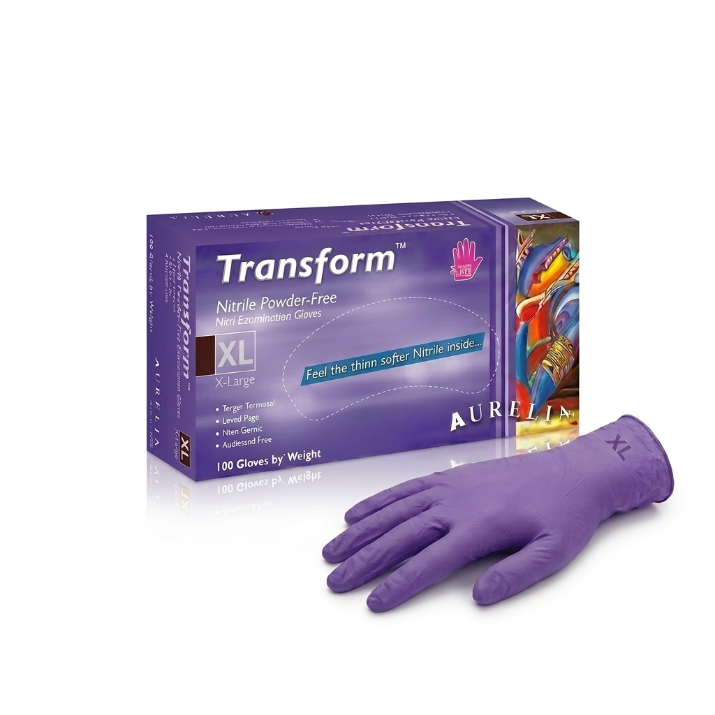 TRANSFORM BLUE XLARGE NITRILE 3.5 MIL 200 GLOVES/BOX 10 BOXES/CASE 70 CASES/SKID