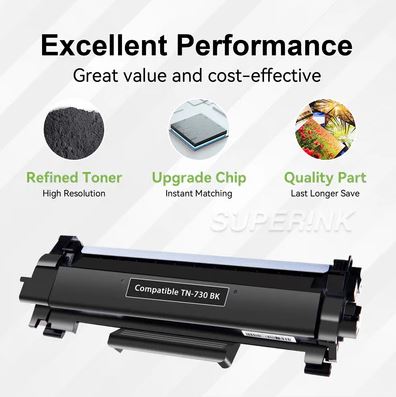 Compatible Brother TN730 Black Toner Cartridge