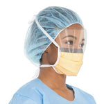 Halyard FLUIDSHIELD™ Level 3 Surgical Mask With Visor - Box of 25 thumbnail 2