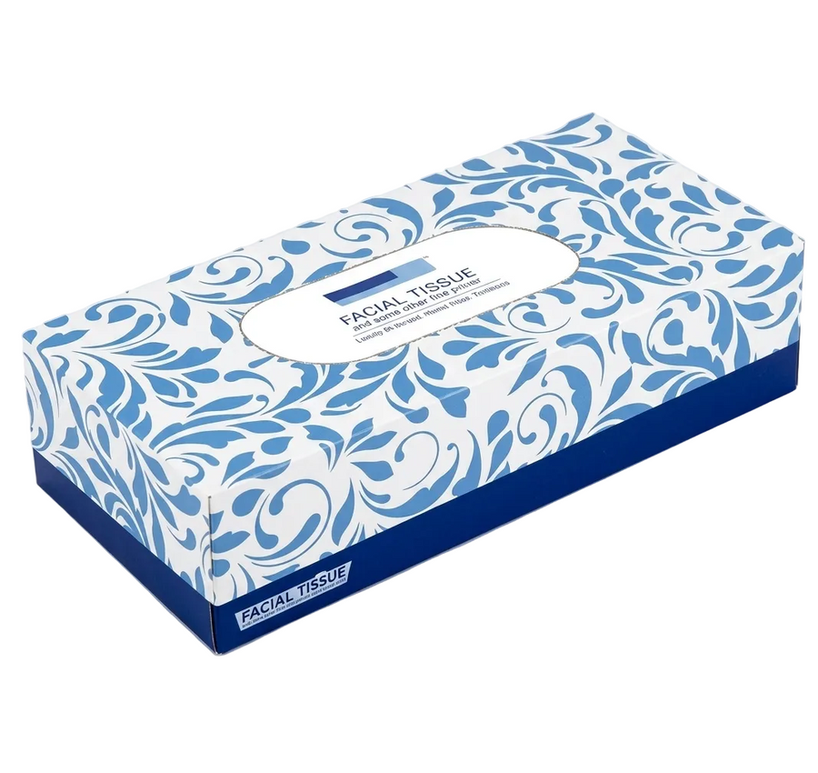VICBAY VBFACIAL TISSUE 2PLI FLATBX 100 @30
