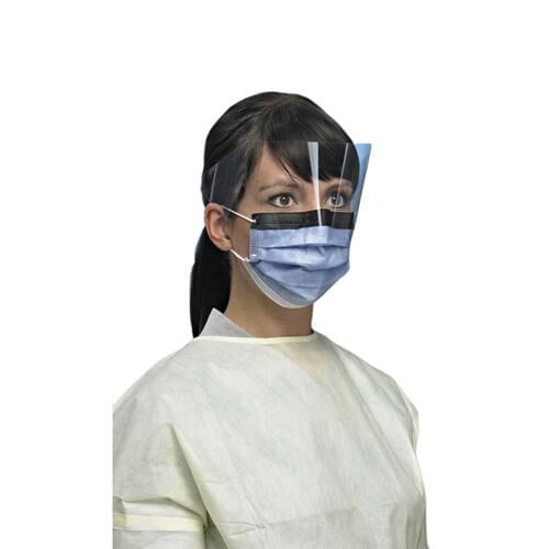 PRIMED ASTM Level 3 Earloop Visor Mask 3-Ply With Filter - Box of 25