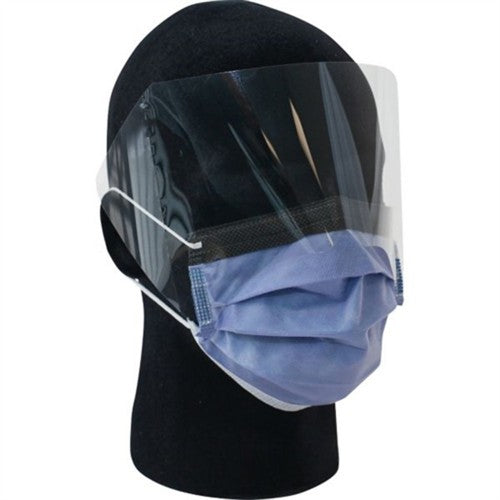 PRIMED ASTM Level 3 Earloop Visor Mask 3-Ply With Filter - Box of 25