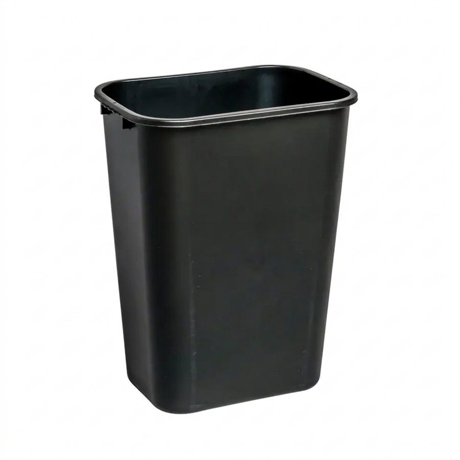 41QT WASTE BASKET - BLACK