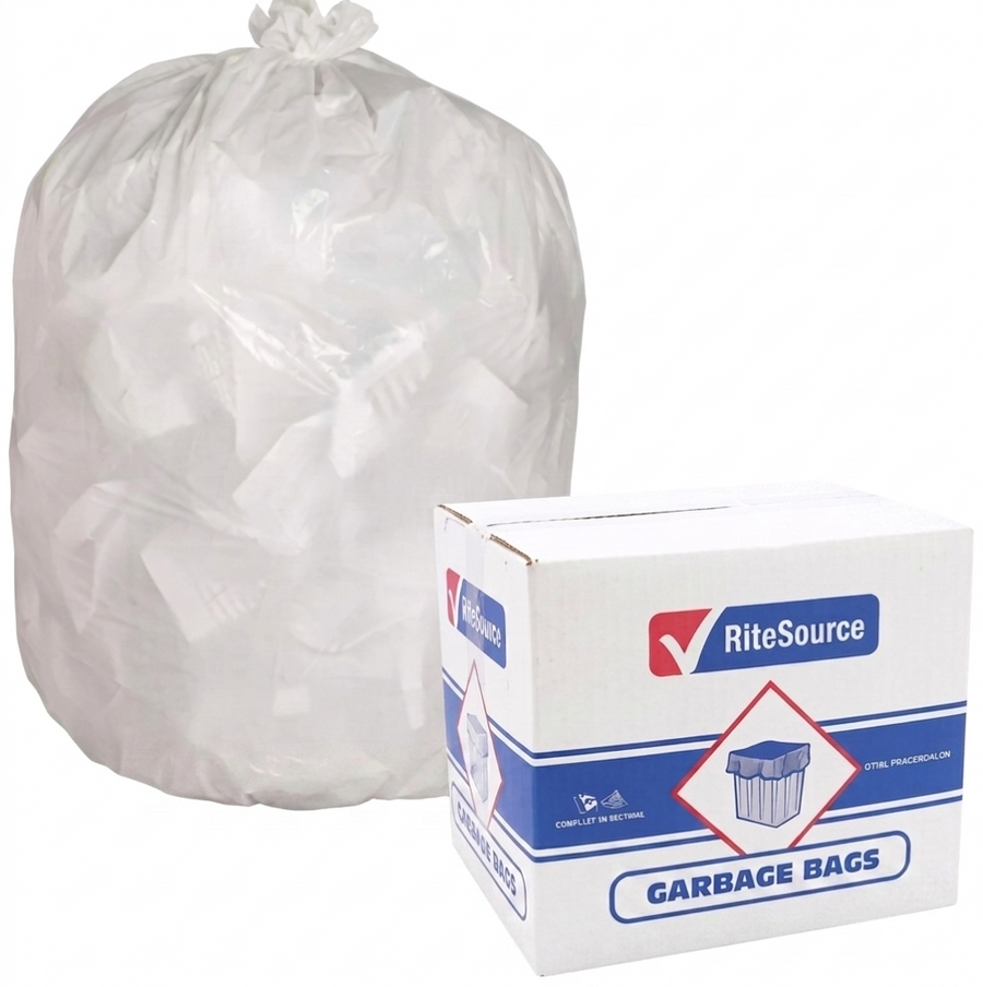 20 X 22 RS REGULAR WHITE GARBAGE BAGS,500/CA