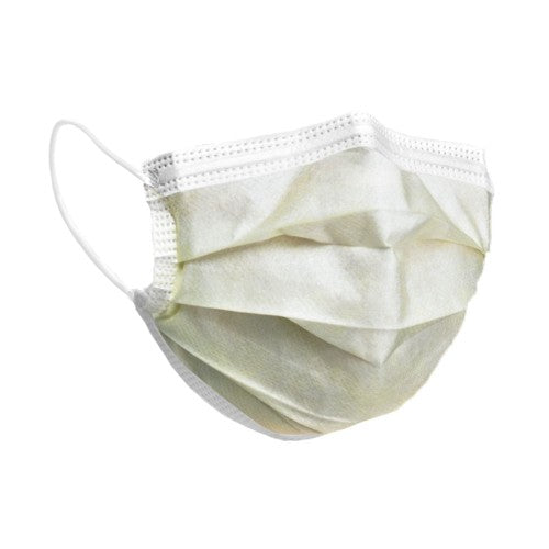 PRIMED PG4-1001 Level 1 Earloop Face Mask Yellow 3-Ply With Filter - Box of 50