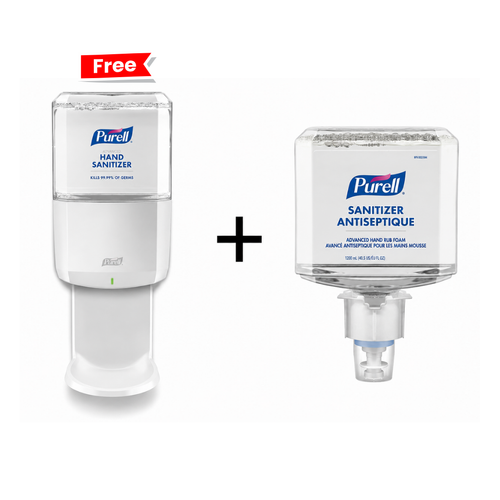 PURELL Advanced Hand Sanitizer Foam 1200mL Refill for ES8 – with Free ES8 Dispenser - 391-7751-02-CAN00
