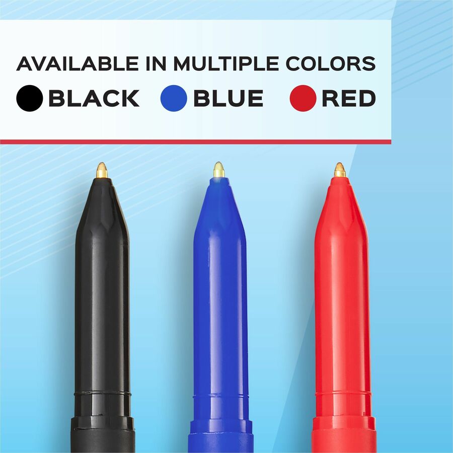 Paper Mate Write Brothers Ballpoint Stick Pen - Medium Pen Point - Black - Black Barrel