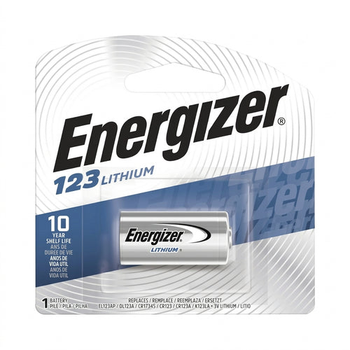 Energizer 123 Lithium Battery - For Multipurpose - 1500 mAh - 3 V DC - 1 / Box