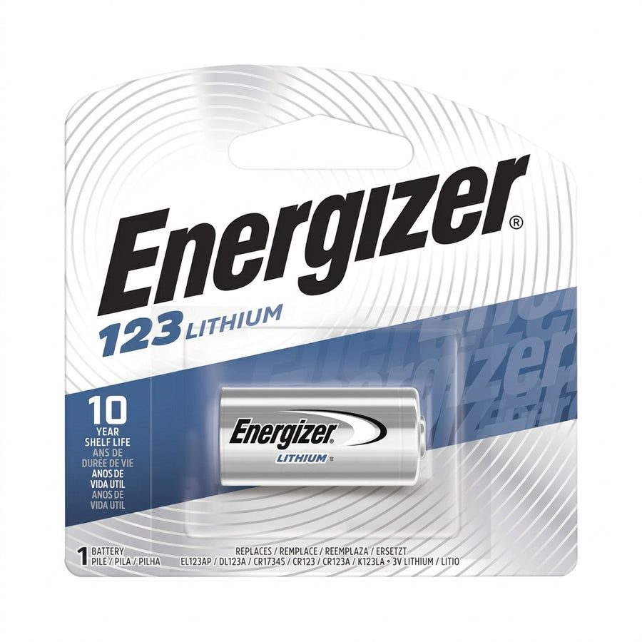 Energizer 123 Lithium Battery - For Multipurpose - 1500 mAh - 3 V DC - 1 / Box - EL123APBP