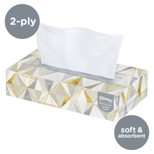 Kleenex Professional Flat Box Facial Tissue - Case of 48 Boxes