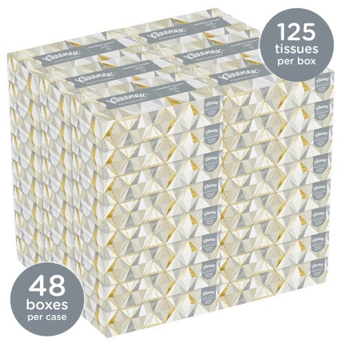 Kleenex Professional Flat Box Facial Tissue - Case of 48 Boxes