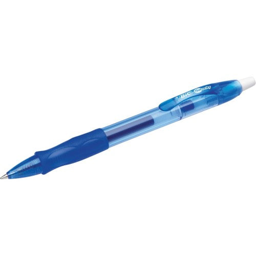 BIC Gel-ocity Gel Retractable Pen - Medium Pen Point - 0.7 mm Point Size - Retractable - Blue Gel-based Ink - SOLD EA.