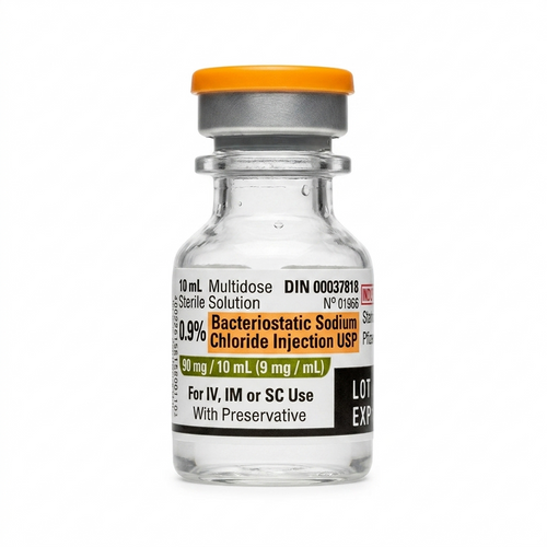 Sodium Chloride 0.9%, 10ml Bottle, Bacteriostatic